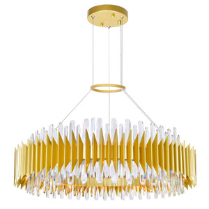 24 Light Chandelier with Satin Gold finish - 1247P39-24-602