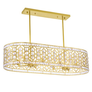 8 Light Chandelier with Champagne Finish - 1026P41-8-193