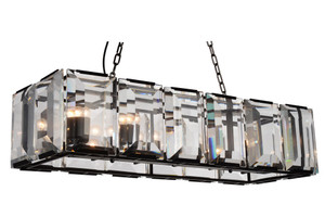 12 Light Chandelier with Black finish - 9860P42-12-101