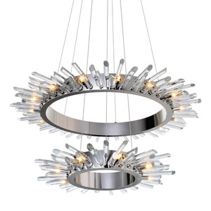 23 Light Chandelier with Polished Nickle finish - 1170P39-23-613