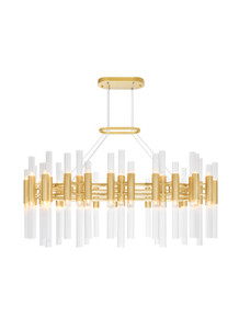 72 Light Chandelier with Satin Gold Finish - 1120P39-72-602