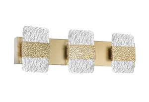 LED Wall Sconce with Gold Leaf Finish - 1090W21-3-620