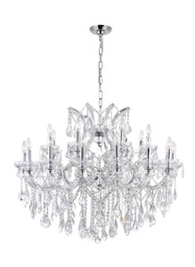 25 Light Up Chandelier with Chrome finish - 8319P42C-25 (Clear)