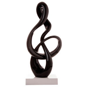 Abstract Sculpture Large Black - d774-b