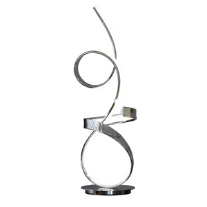Amsterdam Chrome Table Lamp LED Strip & Touch Dimmer - TL-00-6096
