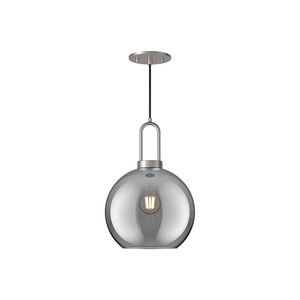 Soji Pendants Brushed Nickel | Smoked Solid Glass - PD601710BNSM