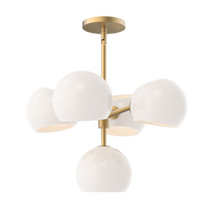 Willow Chandeliers Brushed Gold | Opal Matte Glass - CH548518BGOP