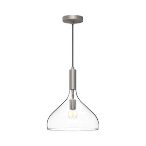 Belleview Pendants Brushed Nickel | Clear Glass - PD532312BNCL