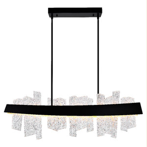 Guadiana 39-in LED Black Chandelier - 1246P39-101