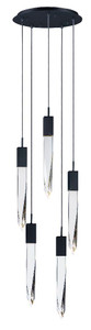 Quartz Multi Light Pendant Black - E31244-20BK