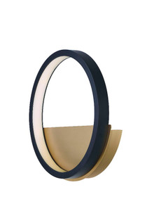 Hoopla Wall Sconce Black and Gold - E24320-BKGLD