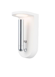Beacon Wall Sconce White and Polished Chrome - E25015-WTPC