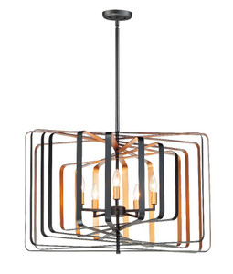 Radial Pendant System Black with Gold - 28677BKGLD