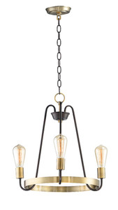 Haven Chandelier Oil Rubbed Bronze with Antique Brass - 11733OIAB