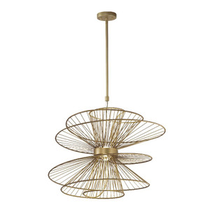 Zeta Suspension Pendant Natural Aged Brass - 24176NAB