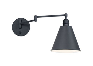 Library Wall Sconce Black - 12220BK