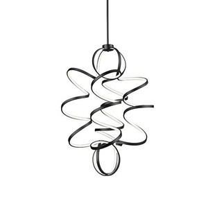 Synergy  Down Chandeliers Black - CH93941-BK