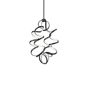 Synergy  Down Chandeliers Black - CH93934-BK