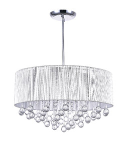 9 Light Drum Shade Chandelier with Chrome finish - 5006P22C-R(S)