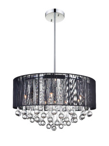 9 Light Drum Shade Chandelier with Chrome finish - 5006P22C-R(B)