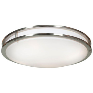 Solero LED Flush Mount Acrylic Lens Brushed Steel - 20467LEDD-BS/ACR