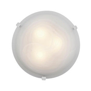 Mona Flush Mount Alabaster White - 23019-WH/ALB