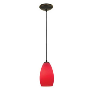 Champagne LED Pendant Red Oil Rubbed Bronze - 28012-3C-ORB/RED