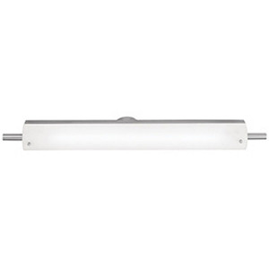 Vail White Tuning LED Vanity Opal Brushed Steel - 31002LEDSWAD-BS/OPL