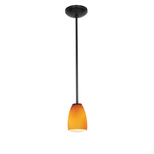 Sherry Pendant Amber Oil Rubbed Bronze - 28069-1R-ORB/AMB