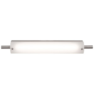 Vail LED Vanity Opal Brushed Steel - 31007LEDD-BS/OPL