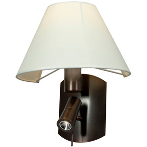 Cyprus LED and Flourescent Wall Lamp Cream Bronze - 70017LED-BRZ/CRM