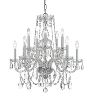Traditional Crystal 10 Light Chandelier - 1130|43