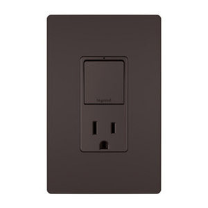 Legrand radiant Single-Pole/3-Way Switch with 15A Tamper-Resistant Outlet - RCD38|80