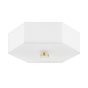 Lizzie 2 Light Flush Mount Aged Brass/Polished Nickel Combo - H462502-AGB/PN|92