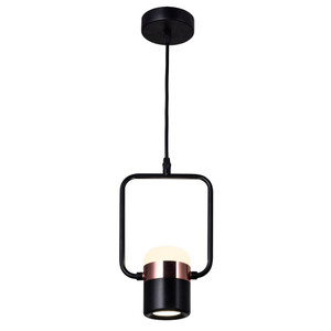 LED Down Mini Pendant with Black Finish - 1147P6-1-101