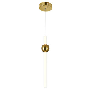 LED Mini Pendant with Brass Finish - 1208P6-1-625-A