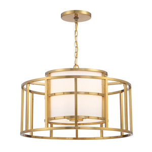 Brian Patrick Flynn for Crystorama Hulton 5 Light Luxe Gold Chandelier - 9595|43