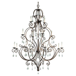 Murray Feiss Chateau 16 - Light Multi-Tier Chandelier - F2110/8+4+4MBZ