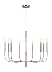 Ellen DeGeneres Brianna 9 - Light Chandelier - EC1009PN