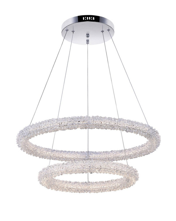 LED Chandelier with Chrome Finish - 1042P25-601-2R