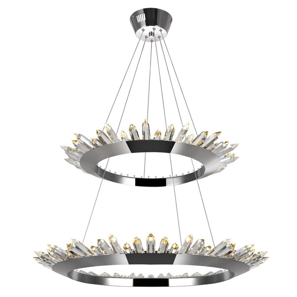 LED Up Chandelier with Polished Nickel Finish - 1108P32-2-613