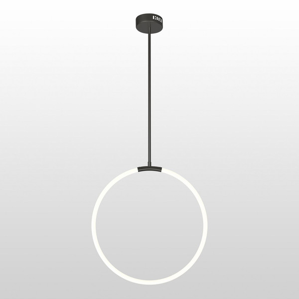1 Light LED Chandelier with Black finish - 1273P24-1-101
