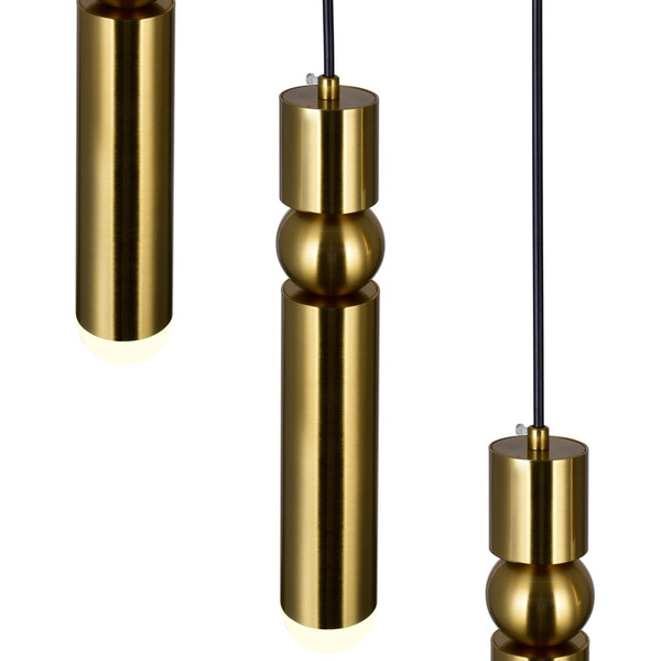 LED Pendant with Brass Finish - 1225P9-4-625