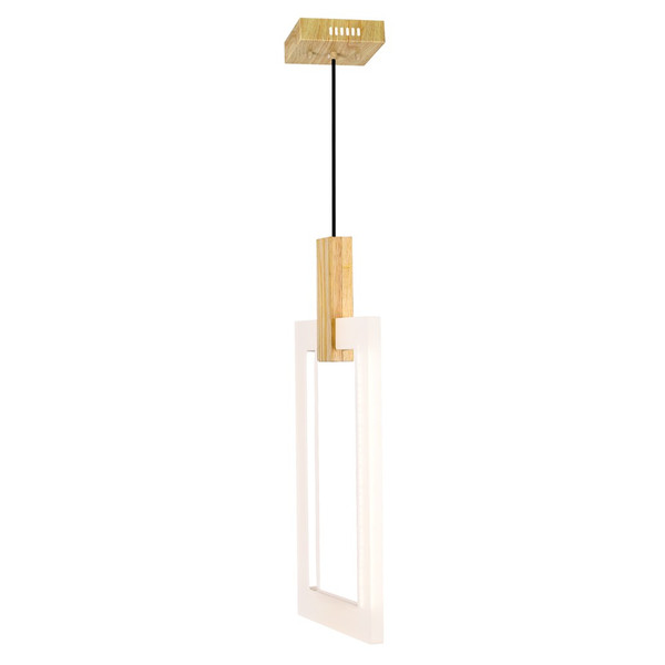 LED Mini Pendant with White Oak Finish - 1214P10-1-236-A