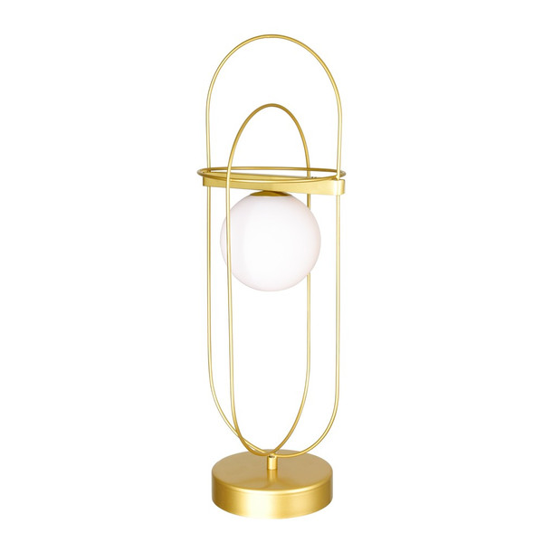1 Light Lamp with Medallion Gold Finish - 1209T7-1-169