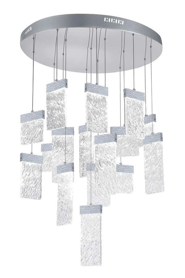 LED Chandelier with Pewter Finish - 1090P32-16-269