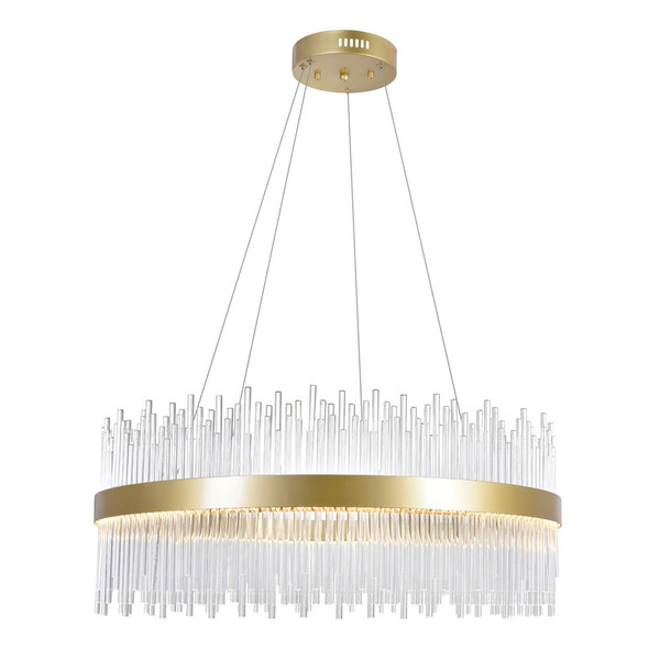 LED Chandelier with Medallion Gold Finish - 1063P32-169