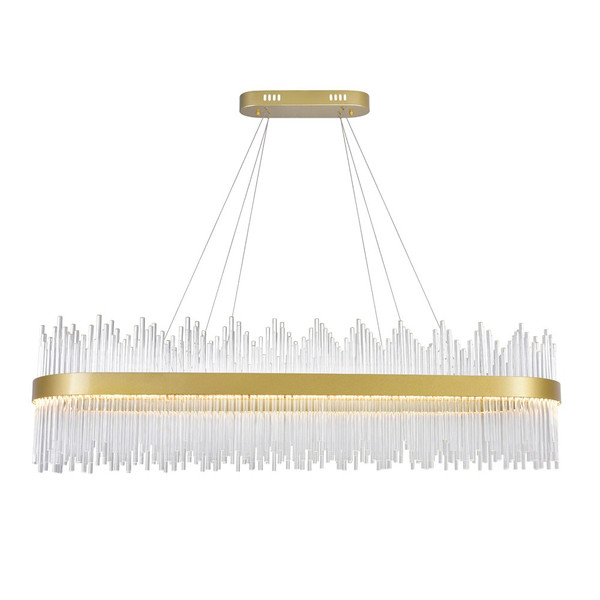 LED Chandelier with Medallion Gold Finish - 1063P47-169-RC