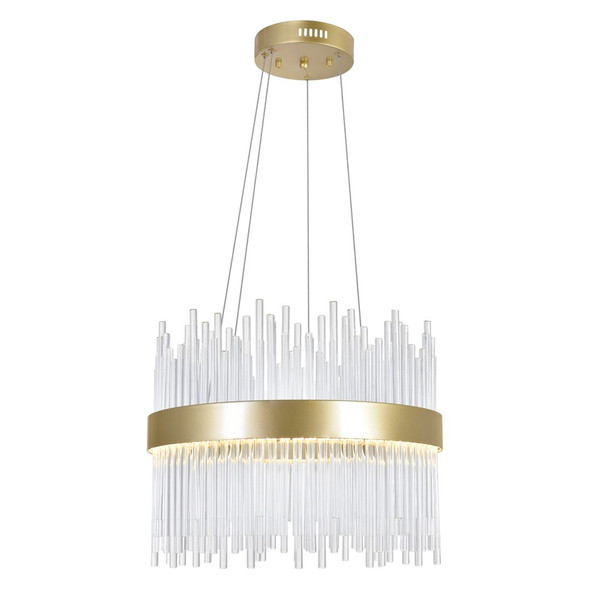 LED Chandelier with Medallion Gold Finish - 1063P16-169