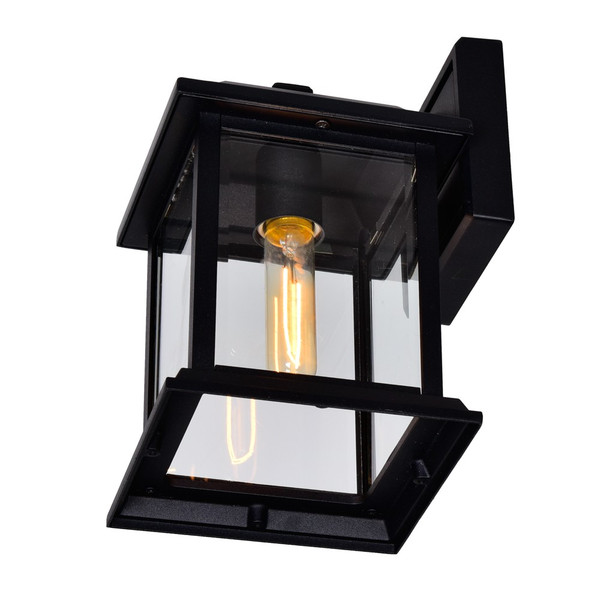 Blackbridge 1 Light Outdoor Black Wall Lantern - 0409W8-1-101